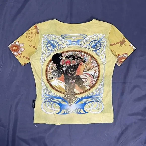 Miss Sixty Alphonse Mucha Graphic Top - Picture 4 of 6